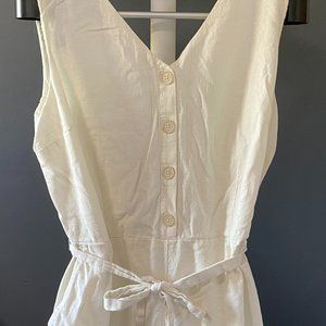 LOFT Outlet Cream Linen Romper *BRAND NEW*